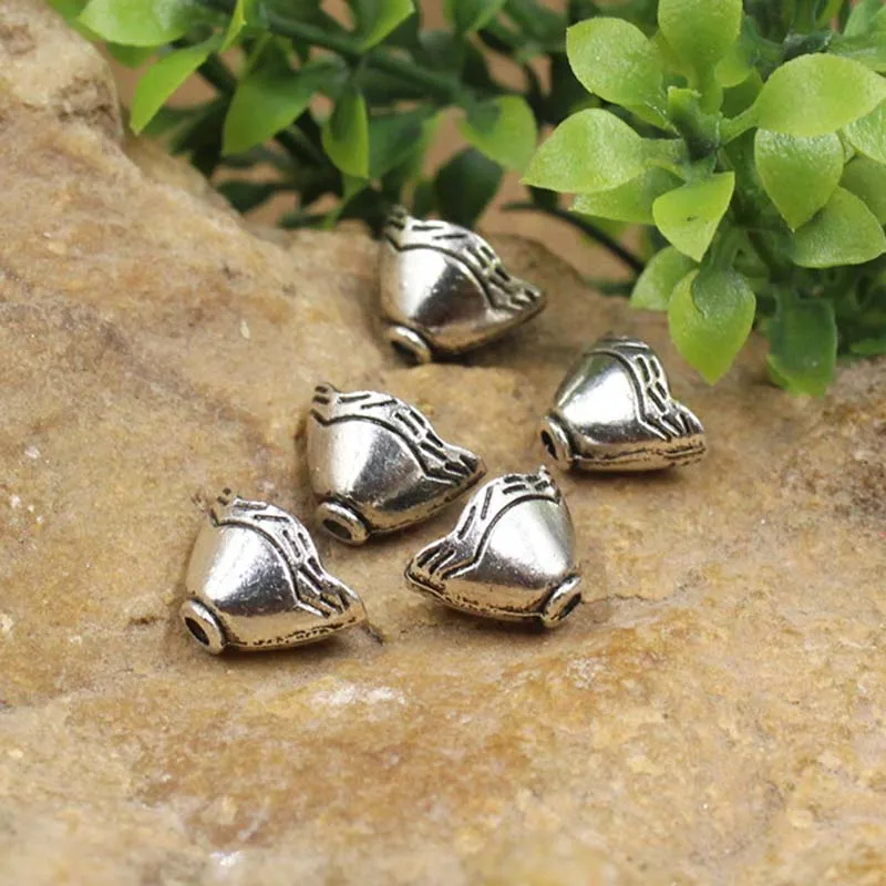 30 sztuk/partia Alloy kolczyk kurtki gniazdo 12x8mm tybetański srebrny kolczyki koraliki czapki Tassel zaślepki DIY two...