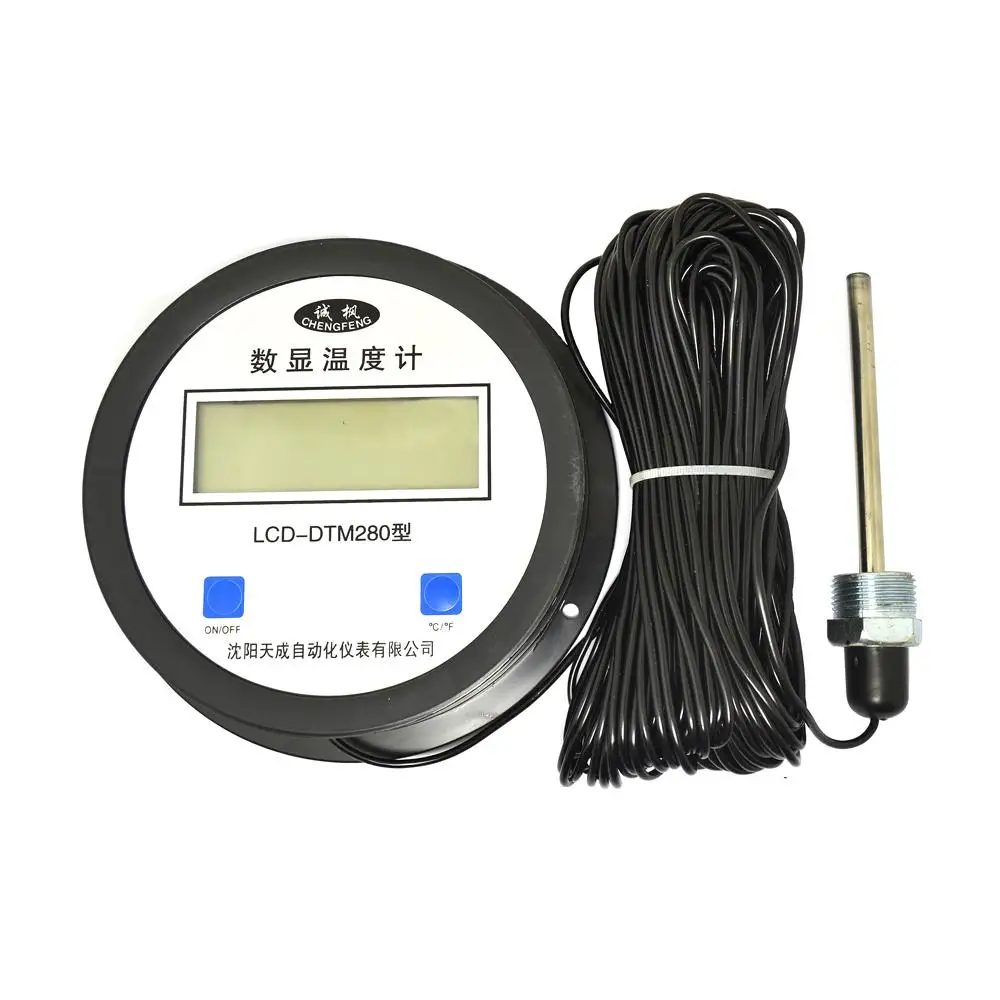 High Precision Digital Thermometer With Probe Electronic Digital Water Meter Temperature Measuring Instrument 5m Cable