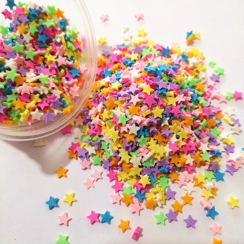 50g DIY Polymer Clay Fake Candy Sweets Sugar Sprinkle Decor Fake Cake Dessert Simulation Food Dollhouse Miniature