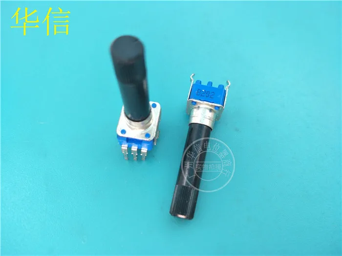 10pcs R0905N-UD1-B202 RK0936N B2K vertical single potentiometer / B2K handle length 28MM flower axis