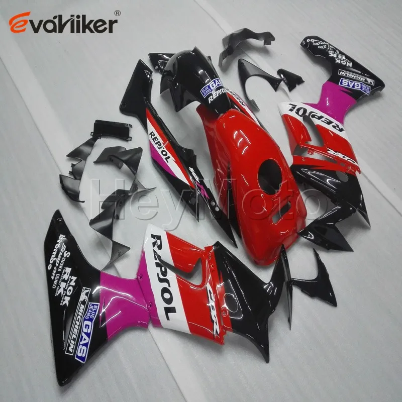 Customised color motorcycle fairing for CBR125R 2004 2005 orange black CBR 125 R 04 05 ABS plastic panels kit H2