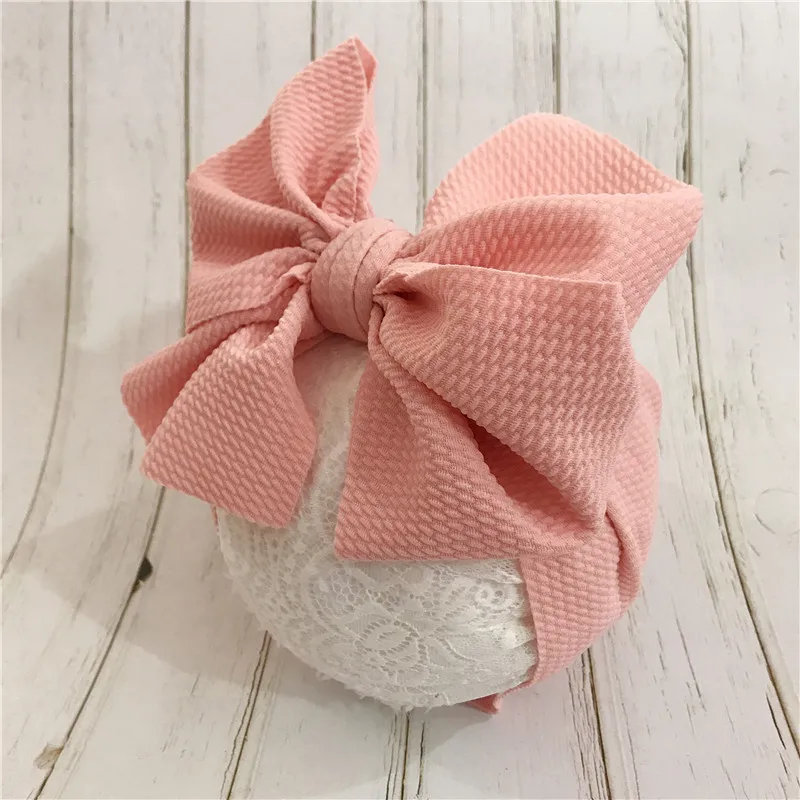 Regulowana duża kokarda Headwrap Baby pałąk Top Knot opaski ponad rozmiar Bow Turban do włosów noworodka opaska na głowę dziewczyna duże kokardy do włosów