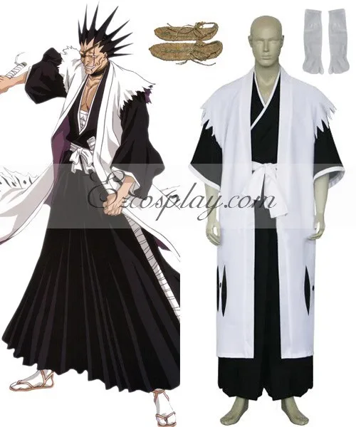 Bleach 11th Division Captain Zaraki Kenpachi Cosplay Costume E001