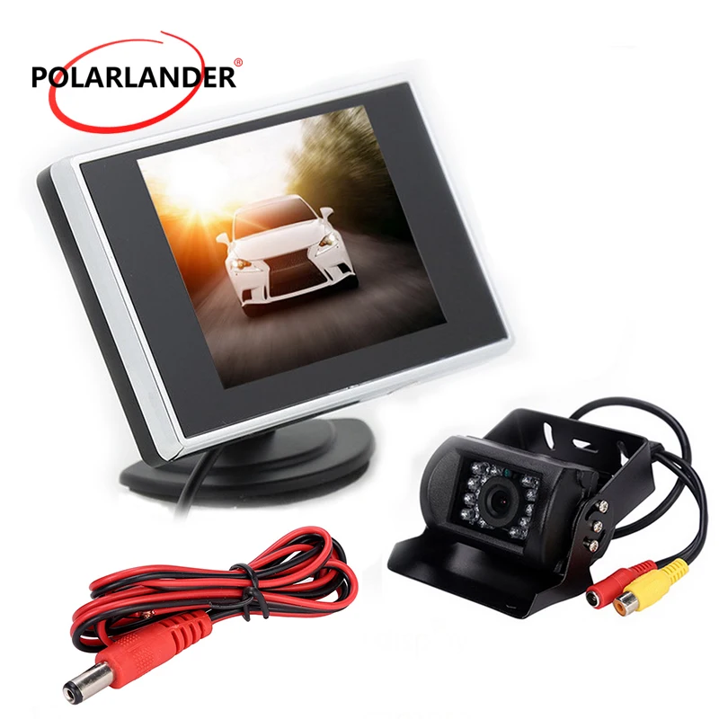 

Backup Camera for Bus Parking Reverse Monitor Auto TV car Screen 3.5" TFT LCD Car Monitor Backup Camera Rear View Camera