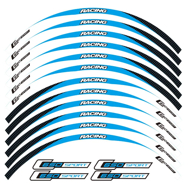 1 комплект, Светоотражающие Водонепроницаемые наклейки на колеса с передними и задними краями для Мотоцикла BMW C650sport
