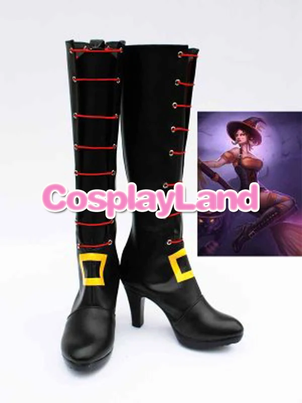 

Customize Boots LOL Cosplay Nidalee Women Hight Heel Cosplay Boots Cosplay Costume Anime Party Shoes