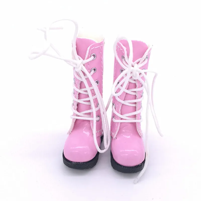 Tilda 3,2 cm Puppenstiefel für Blythe-Puppenspielzeug, 1/6 Mini-Leder-hohe Stiefelschuhe für Blyth Azone-Puppe, lässiges Puppenschuhe-Zubehör – Detail 9