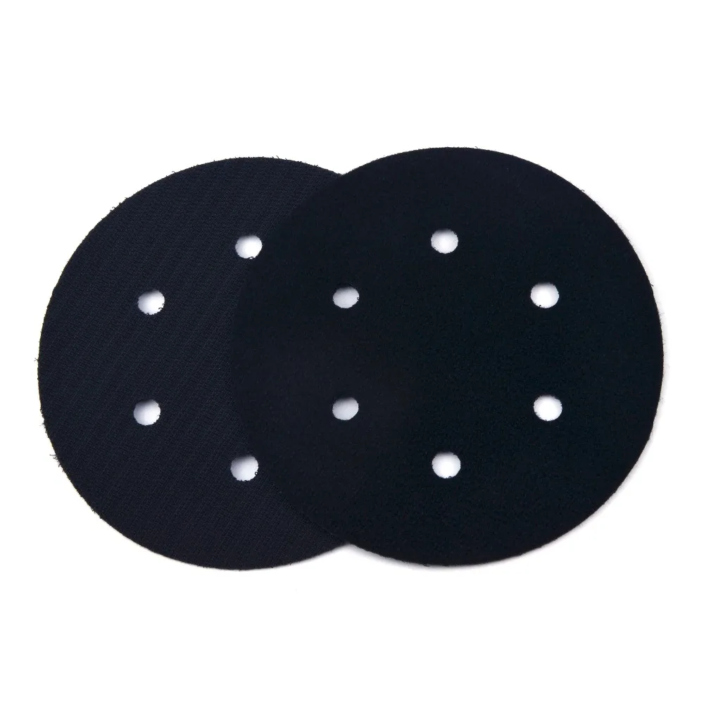 6 zoll (150mm) 6-loch Ultra-dünne Oberfläche Schutz Interface Pad für Schleifen Pads und Haken & Klettschleifscheiben Dünne beflockung Pad