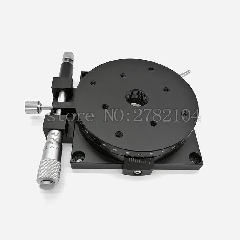 Imagem -02 - Eixo r 125 mm Plataforma Rotativa Manual Escavação de Precisão em Estágio Deslizante com Carga Linear em 125 mm
