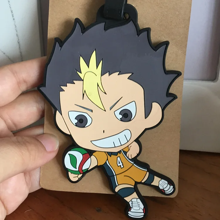 Haikyu Anime Travel Accessories Luggage Tag Suitcase ID Address Portable Tags Holder Baggage Label Gifts New