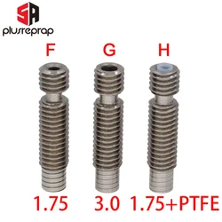 Throat M6 26mm for V6 Wade Short Distance Heat Break Hotend1.75 /3.00mm Filament Stainless Steel 3D Printer Parts