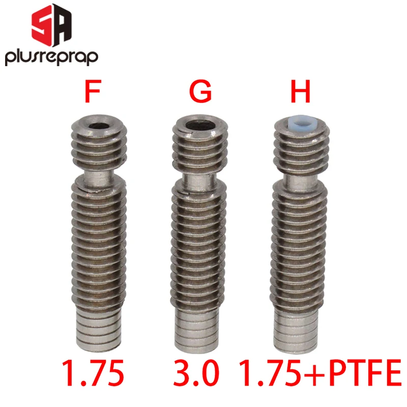 Gardło M6 26mm dla V6 Wade krótki odcinek przerwa cieplna Hotend1.75/3.00mm Filament części drukarki 3D ze stali nierdzewnej