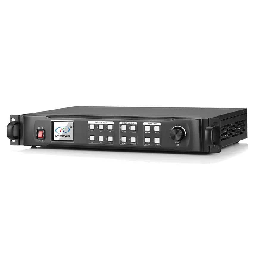 

KYSATR KS600 video processor 1920*1200 Support 2 sending cards DVI VGA HDMI,LED Display Screen controller, Nova and Linsn