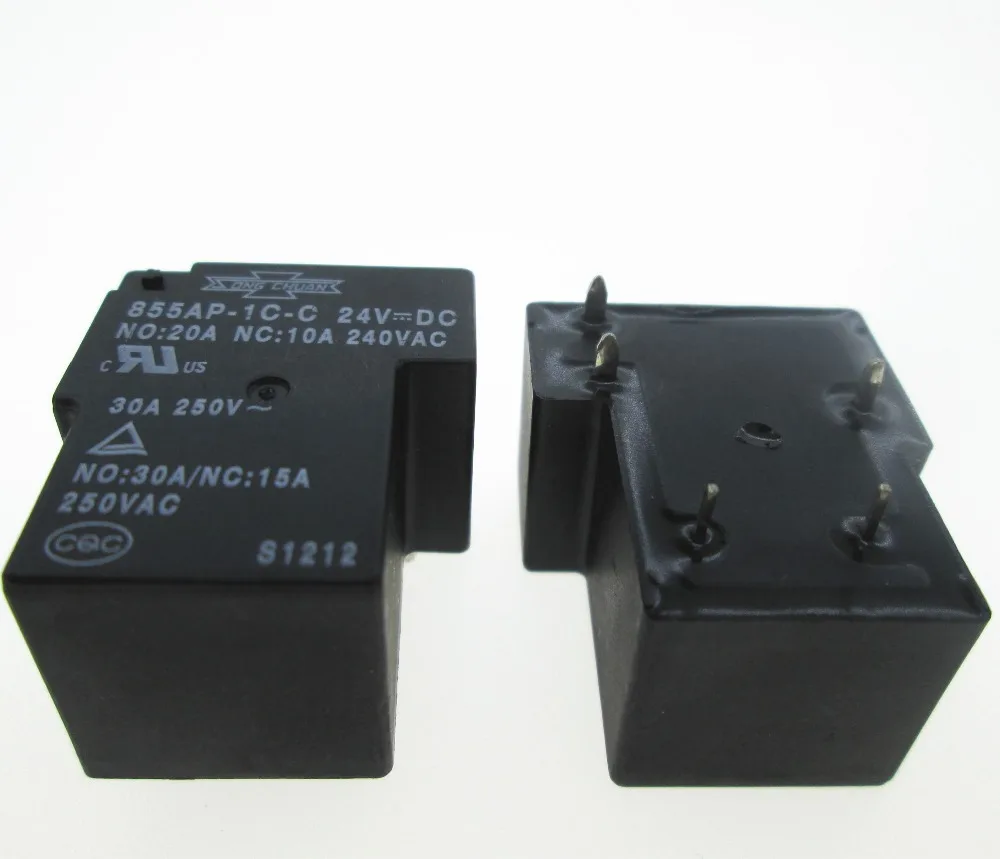 

HOT NEW relay 855AP-1C-C-24VDC 855AP-1C-C 24VDC 855AP1CC 24VDC DC24V 24V T90 30A 250VAC 5PIN