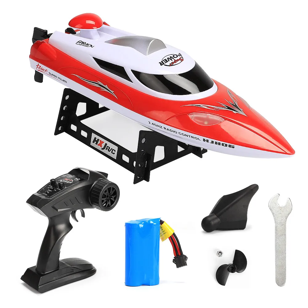 HJ806 RC Boat High Speed 35km/h 200m Control Distance Electric Fast RC Ship Model Bestuurbare Boot Speedboat Remote Control Boat