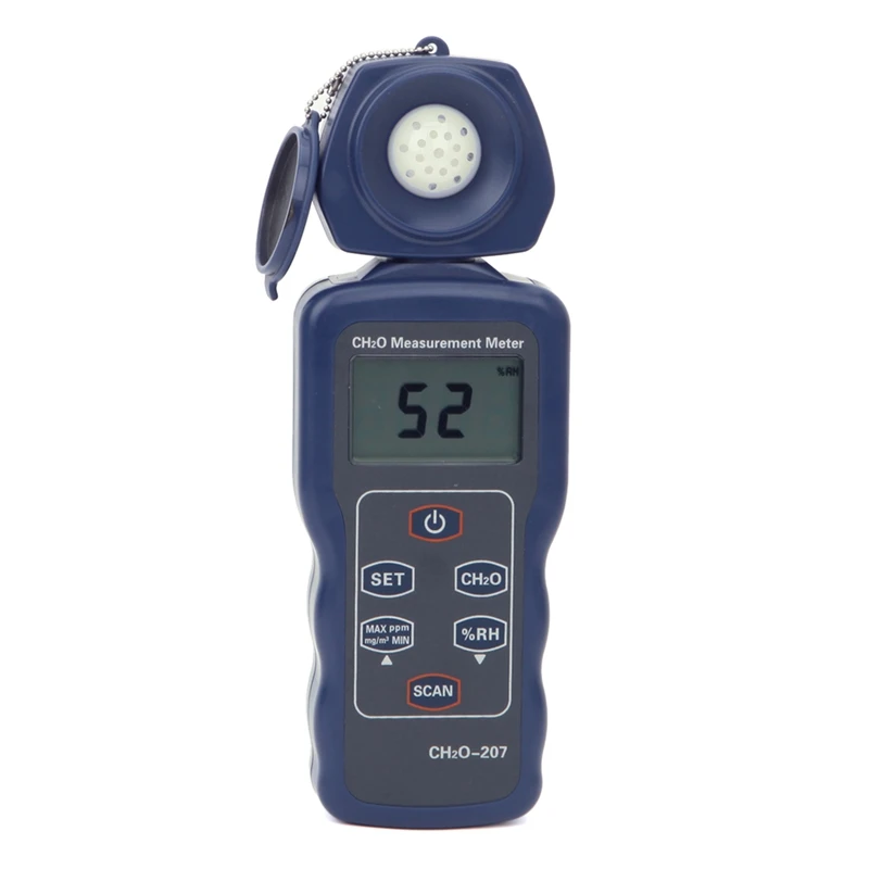 

Portable Formaldehyde CH2O Gas Detector Humidity Tester Precision 0~4.00ppm 0-5.00mg/m3 Formaldehyde Air Quality Monitor Meter