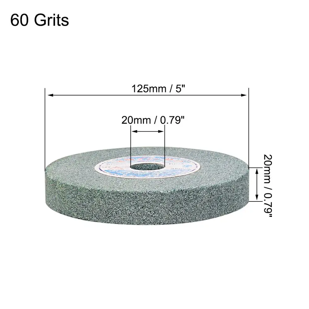 Uxcell 4/5 Inch Bench Grinding Wheel Polishing Pad Grinding Disc Stone Surface Grinding Ceramic Metal Grinder Rotating Tool