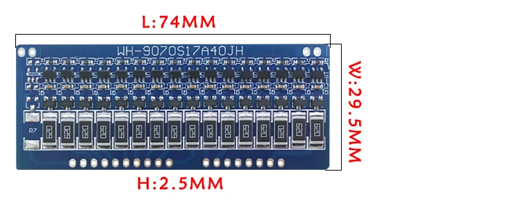 16S 3.6V LiFePo4 balance board , balance voltage 3.6V,  current 58 mA