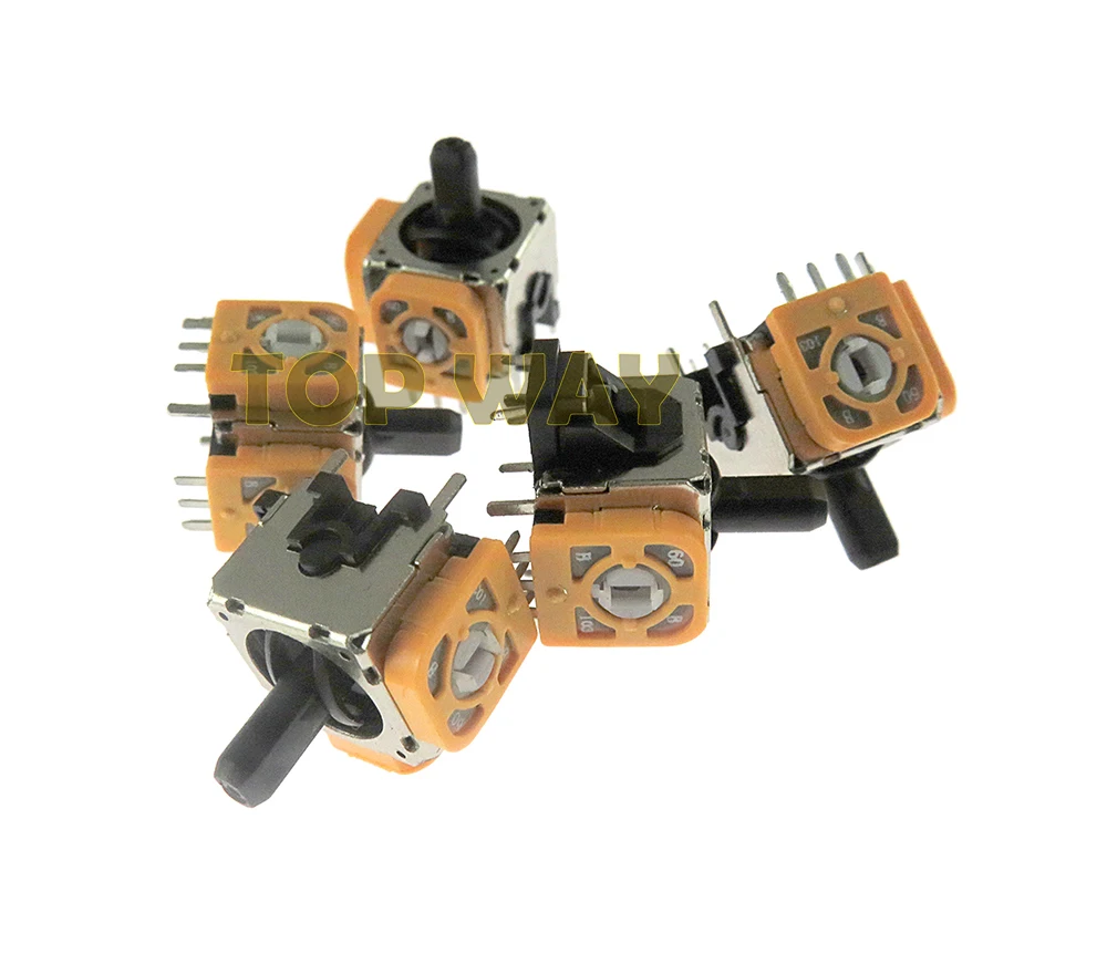 Reemplazo de Joystick analógico basculante 3D Original, 2 uds., amarillo, para PlayStation 4, PS4, controlador inalámbrico Con