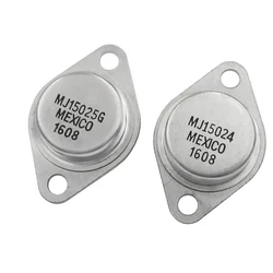 10 pz/lotto sigillo D'oro transistor MJ15024G MJ15025G MJ15024 MJ15025 TO-3 originale autentico (5 PZ MJ15024 X 5 PZ MJ15025)