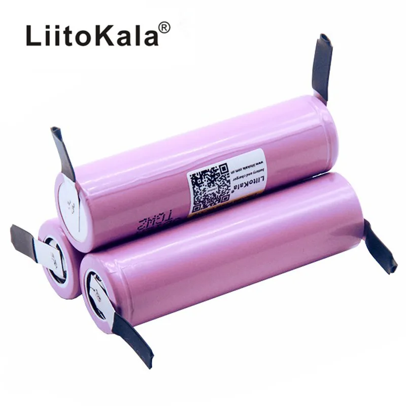 Liitokala ICR18650-26FM New 100% Original 18650 2600 mAh Lithium Ion Battery 3.7V Rechargeable Battery + DIY Nickel Sheet