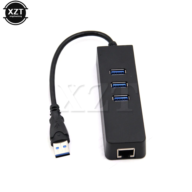 Hub Ethernet con 3 puertos USB 3,0 a RJ45, adaptador Gigabit con cable LAN, WIFI, tarjeta de red para Windows, Mac Pro, 10/100/1000 Mbps