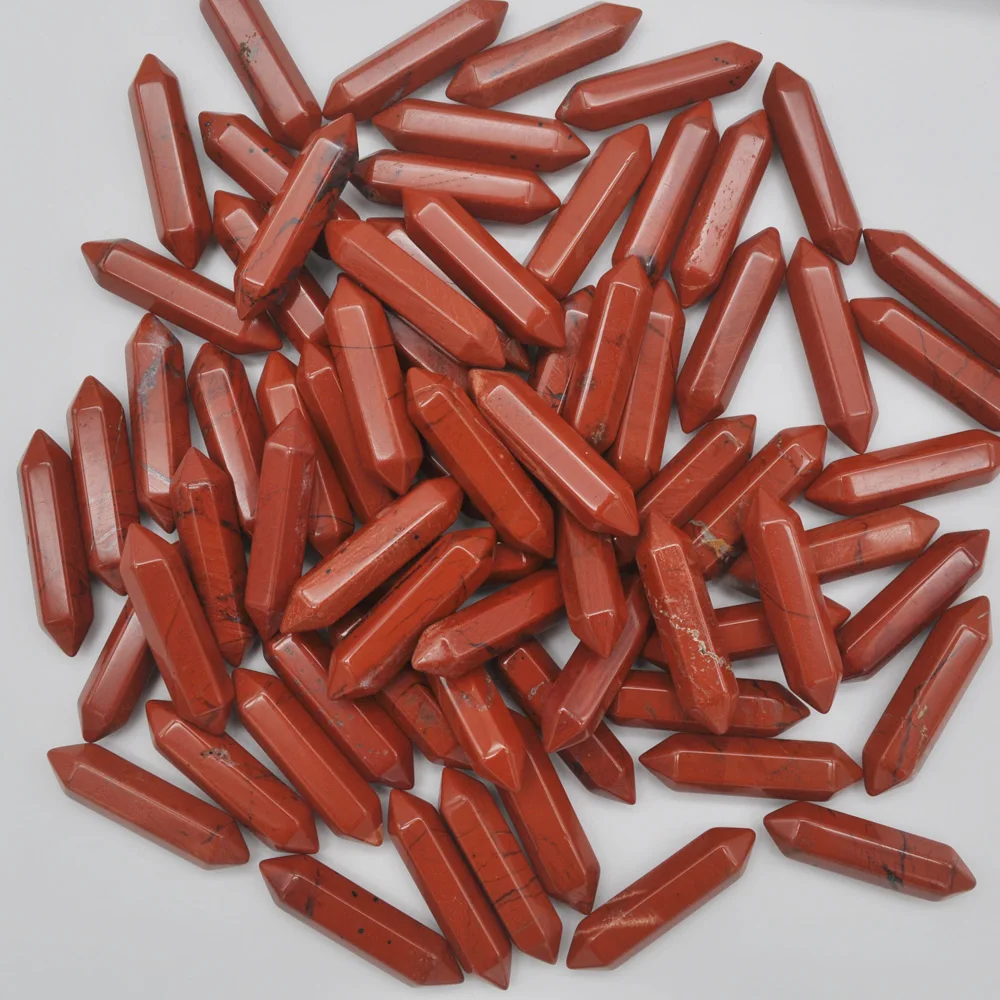 35x8MM Red Rainbow Stone Cabochon CAB Crystal Pillar Jewelry For Woman Gift Pendant Making (10 pcs/lot) H211