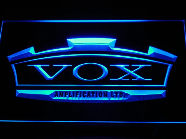Amplificador de guitarra k180 VOX, banda de bajo, letreros de luz LED de neón con interruptor de encendido/apagado, más de 20 colores, 5 tamaños a elegir