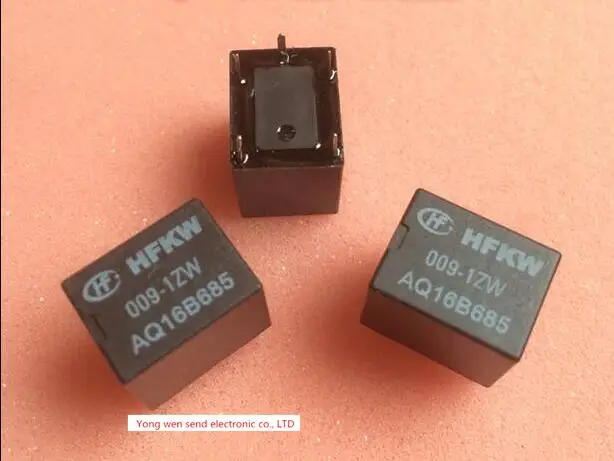 HOT NEW 9V relay HFKW-009-1ZW HFKW 009-1ZW HFKW0091ZW HFKW-0091ZW 0091ZW 9VDC DC9V 9V DIP5 10pcs/lot