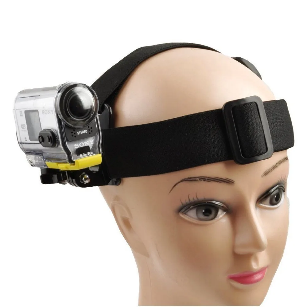 Mount Extendable Head Belt flexible Strap Band + Adapter for SONY Action Cam HDR， 1/4“-20 adapter for camera