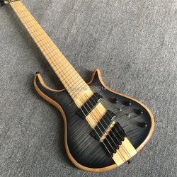 New custom 6 string electric bass,  O,M  ,oblique, real photos, factory wholesale, can modify the custom