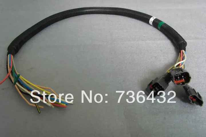 

Free shipping! Excavator Electronic fuel pump plug wire harness - digger wire harness- digging machine wire harness