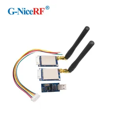 2PCS 433MHz TTL Interface GFSK Wireless RF Transceiver Module SV611+ 2PCS Elbow Rod Antenna+ 1PC TTL USB Bridge Board