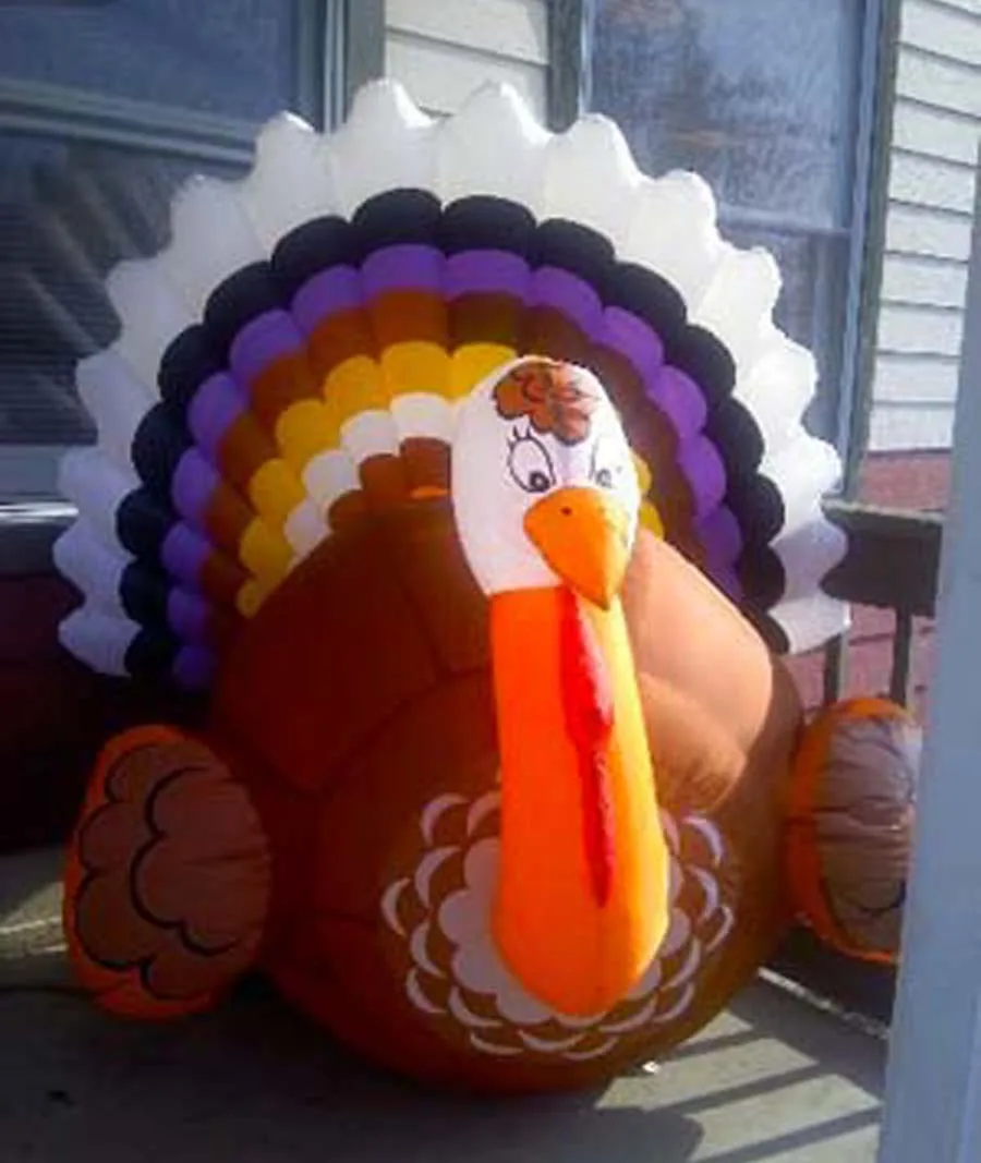 Oxford Fabric High-quality Directly Supply Inflatable Thanksgiving Turkey Outdoor Decorations