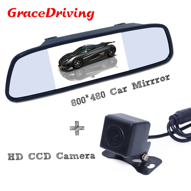 

800*480 car 5"back view monitor+car park reversing camera adapt to different cars such as for renault for Bugatti and so on