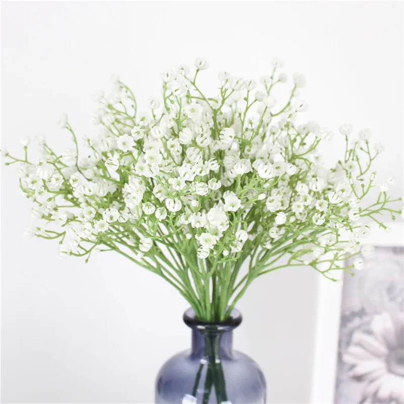 1 Pcs 81pcs Flower Heads 58cm Rustic Artificial Flower Interspersion Mantianxing For Home Table Plastic Gypsophila Babysbreath