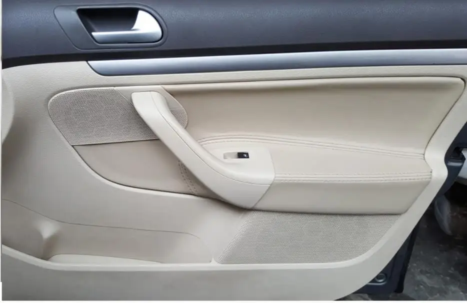 Left rudder For VW Jetta mk5 2005 2006 2007 2008 2009-2010 /Golf 5 Microfiber Door Panels Armrest Leather Cover Car Interior