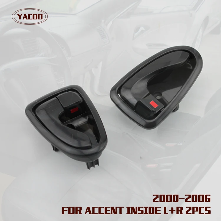 1PAIR INTERIOR DOOR HANDLE FOR HYUNDAI ACCENT 2000 2001 2002 2003 2004 2005 2006 82610-25000 82620-25000