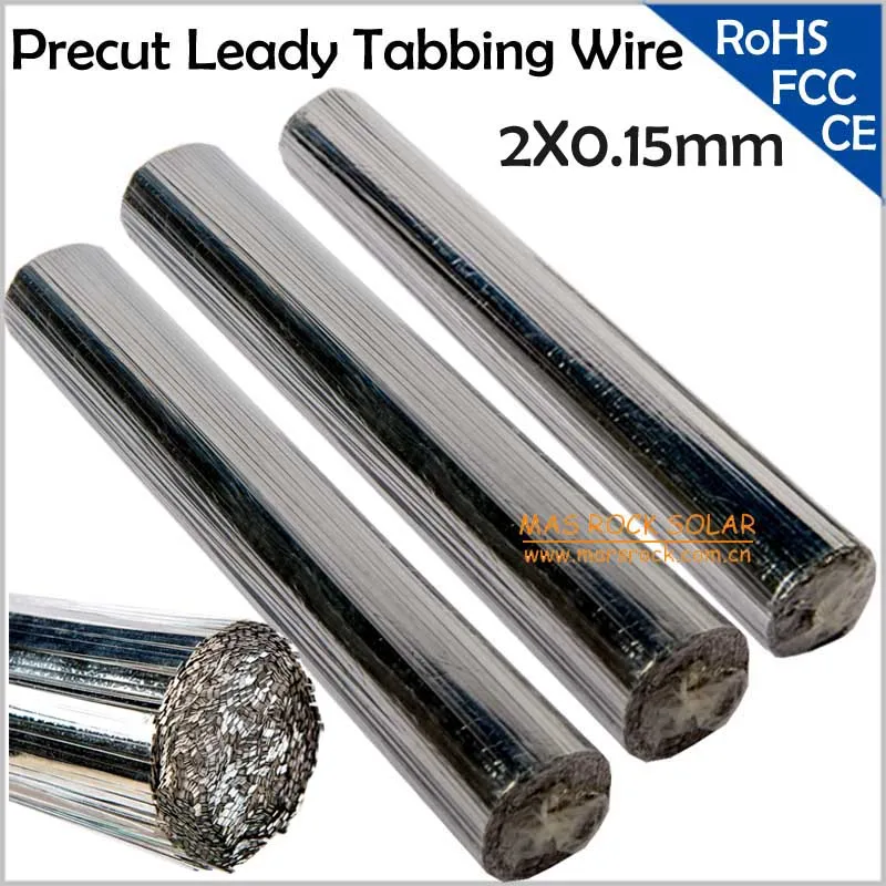 

Leady Solar Cells PV Ribbon 2X0.15mm, Precut Solar Tabbing Wires, Suitable for 125 or 156 Solar Module, Wholesale PV Ribbon Wire