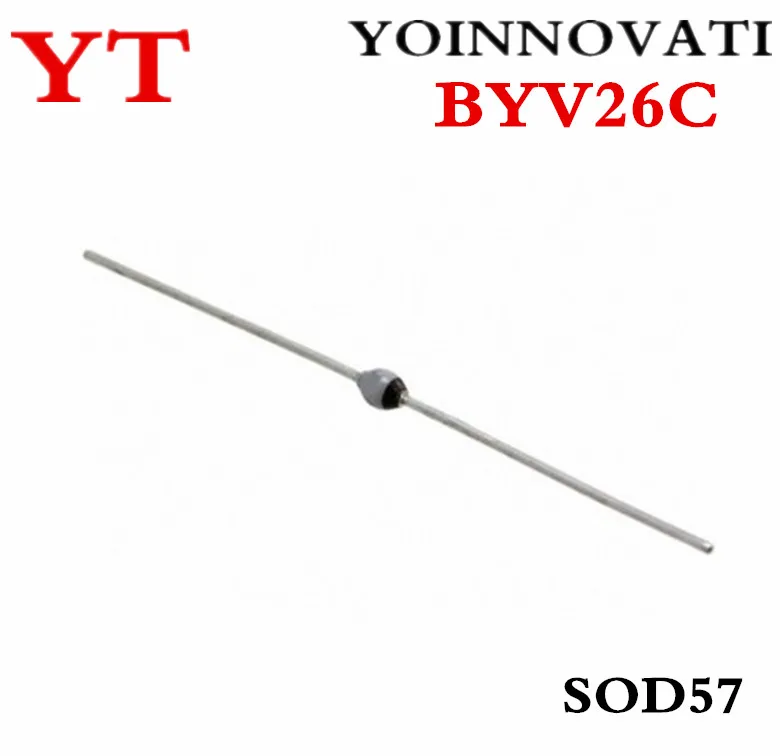  50PCS/LOT BYV26C BYV26 BYV26C-TAP DIODE AVALANCHE 600V 1A SOD57