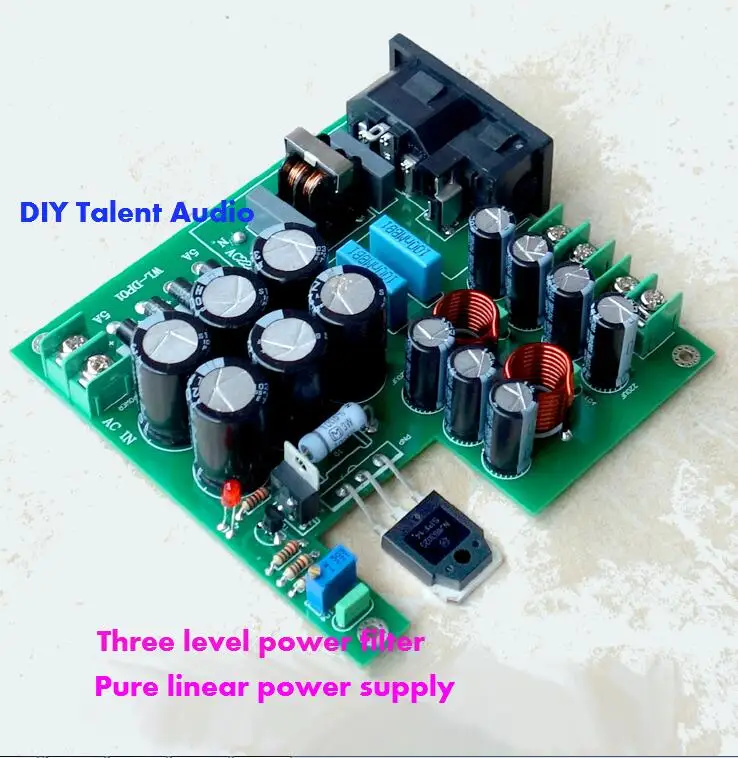 

50W DC Linear Power Supply 3-stage Filtering DC12V For Upgrade Audio Speaker Related Equipment NAS CAS PC HiFi