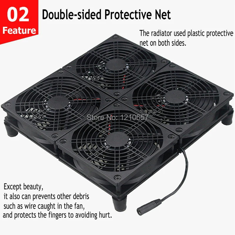 120 MILÍMETROS Ventiladores 4 Modem TV Box Gaming Router Radiador Base Ajustável Power Adapter Laptop Cooler Stand Para ASUS GT RT-AC5300