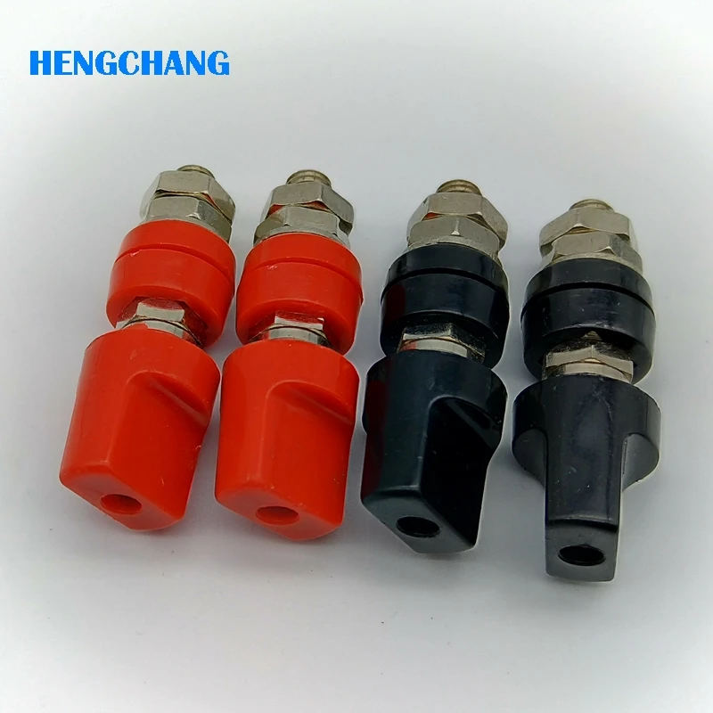 4Pcs/Lot 8mm 80A Binding Post Terminal Connector Inverter M8 Lead Screw Power Supply Output With 4mm Banana Socket