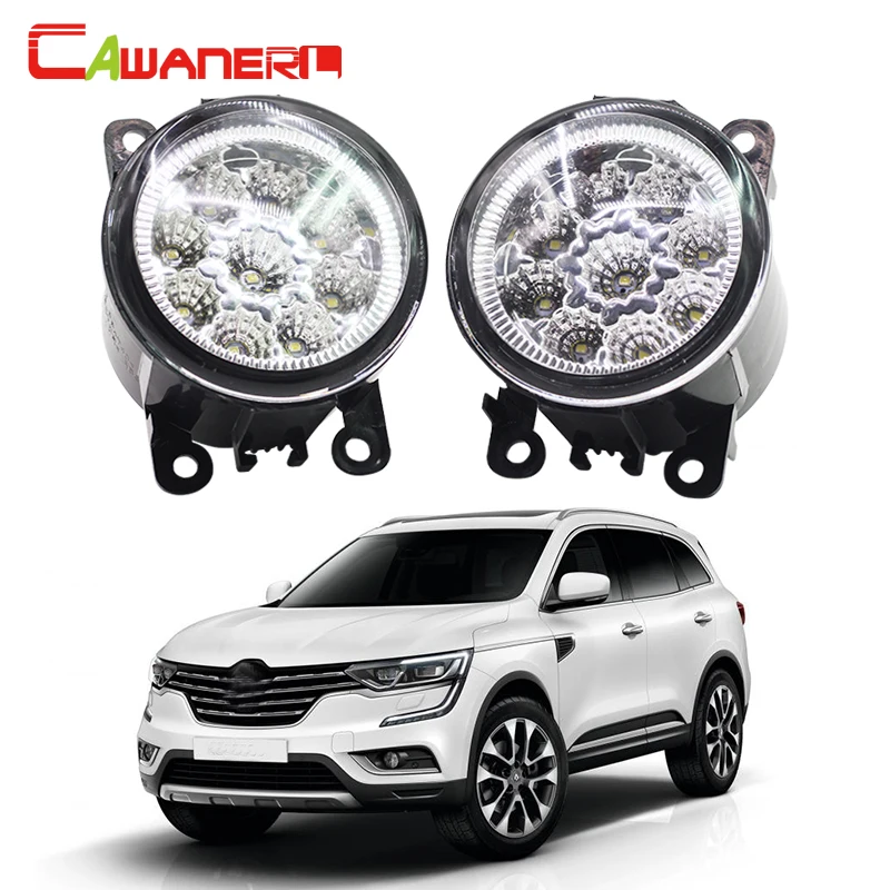 Cawanerl Auto Mistlamp LED Lamp Dagrijverlichting DRL DC 12 V 1 Paar Voor Renault Captur Fluence Grand Scenic Kangoo Koleos