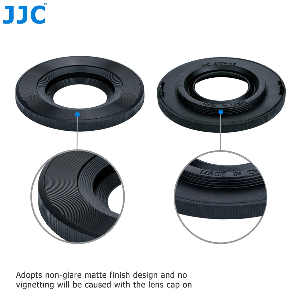 JJC Auto Lens Cap for Panasonic G Vario 12-32mm f/3.5-5.6 ASPH, Olympus M.ZUIKO DIGITAL ED 14-42mm f/3.5-5.6 EZ  Replaces LC-37C