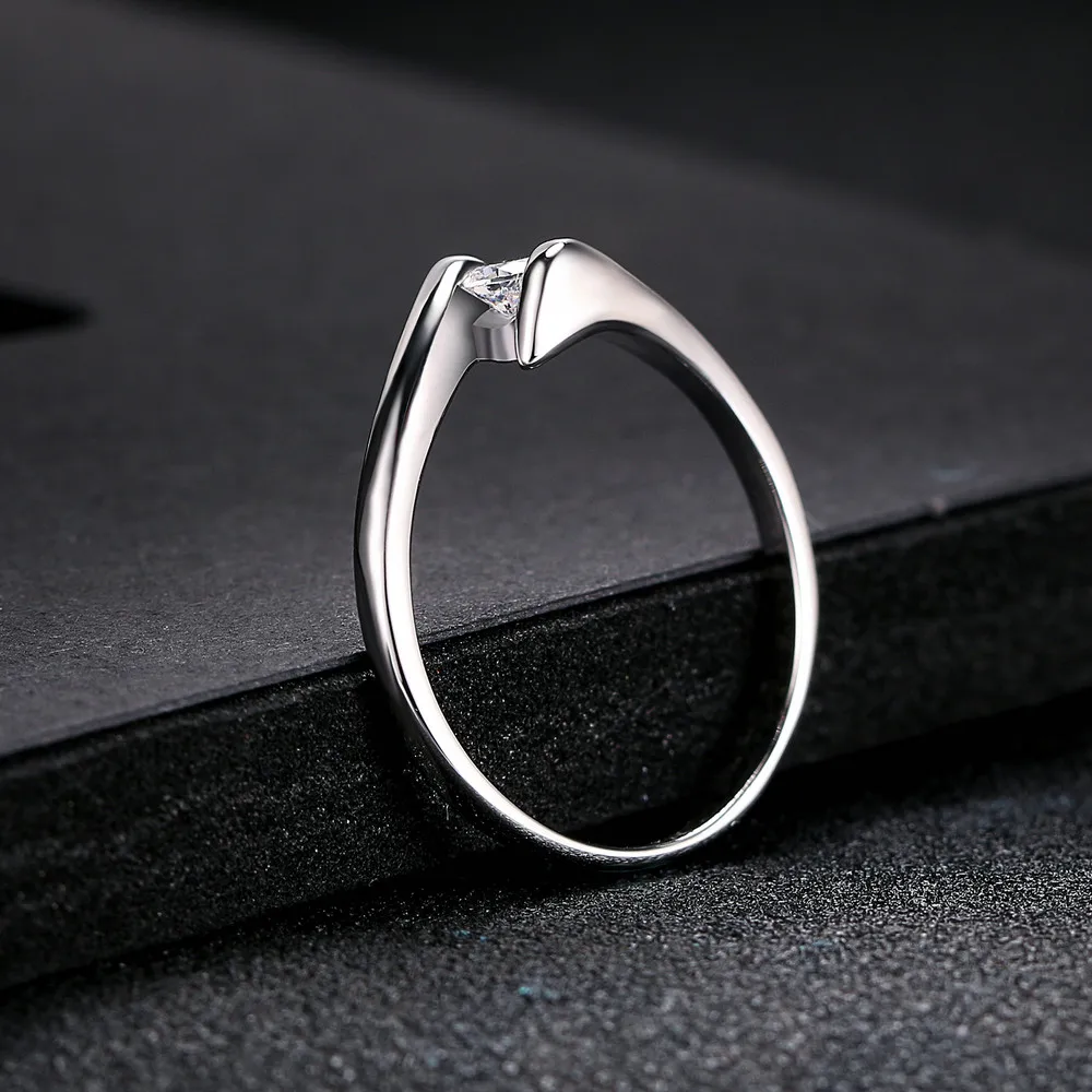 Double Fair Zirconia Engagement Rings For Bride Women Wedding Jewelry For Female Promise Rings Finger Accessories Gift DFR198