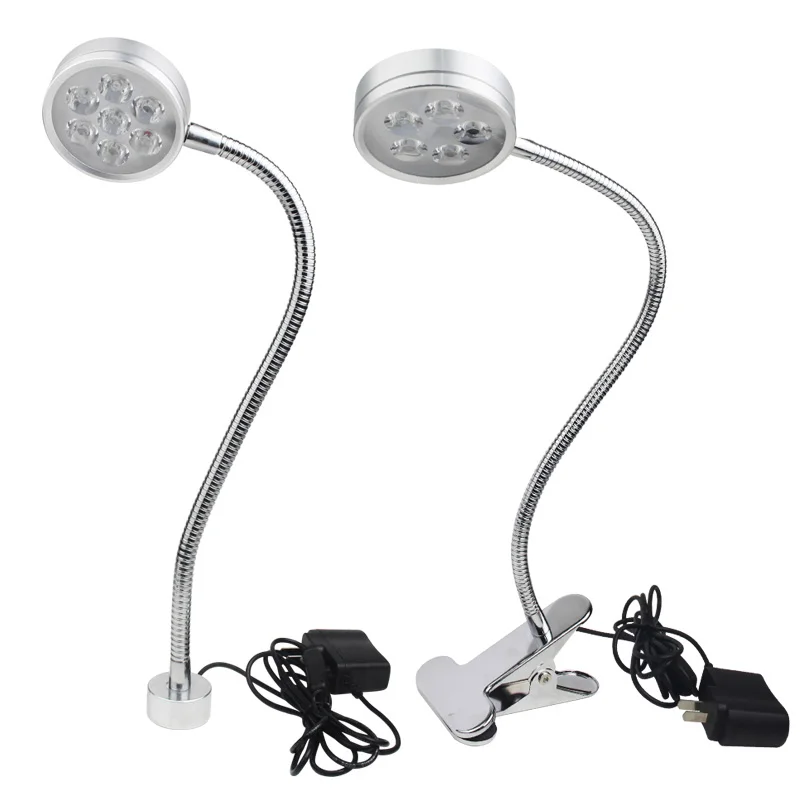 

3W 5W 7W Work Light Flexible Gooseneck Light Light Fixture 110-220V 24V Led Lamp For Sewing Machine Garage Light Led Lights