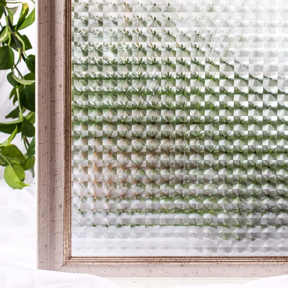 CottonColors Window Film Premium No-Glue 3D Static Decorative PVC Privacy cover Window Glass Sticker Size 45 x 200cm