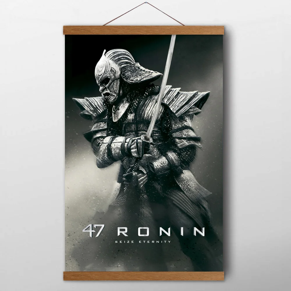 Movie 47 Ronin Japanese Samurai Poster and Prints Canvas Wall Art Paintings With Solid Wood Scrolls for living room Decor