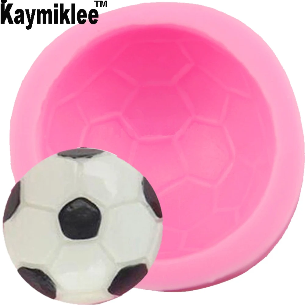 M596 1PCS Football Candle Moulds Soap Mold Kitchen-Baking Resin Silicone Form Home Decoration 3D DIY Clay Craft Wax-Making